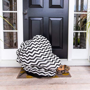 Capsule Cover | Black & White Chevron